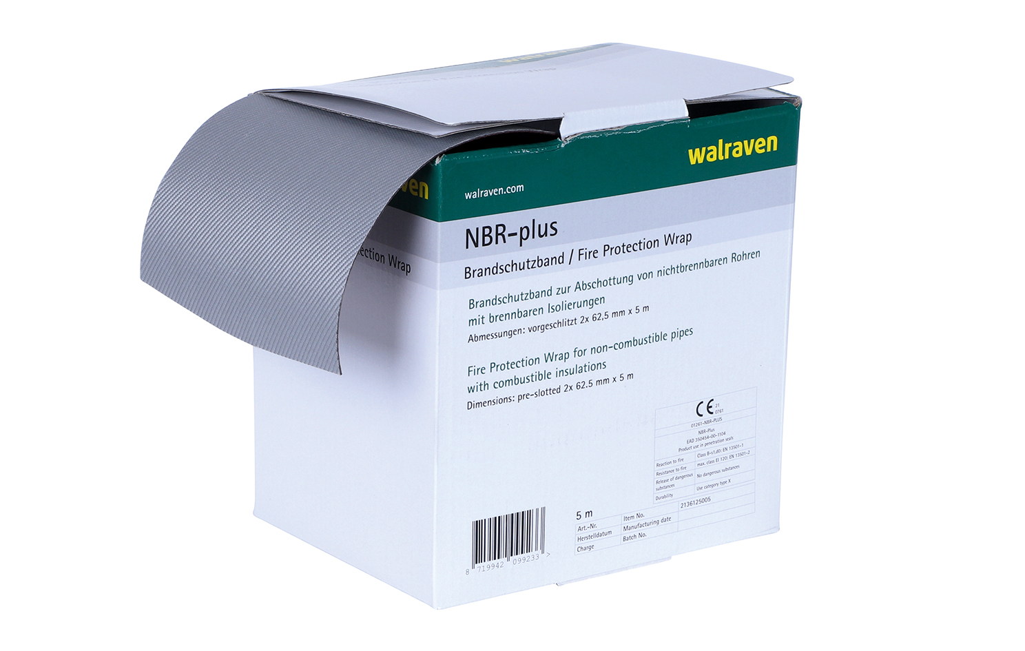 Pacifyre® NBR-plus Brandschutzband - Walraven Deutschland